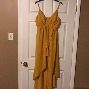 Yellow Chiffon dress